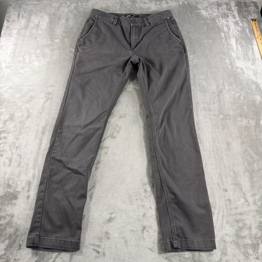 Vans Authentic Chino Slim Fit Pants Mens 30 Charcoal Gray VN0A5FJ7107 Fall 22